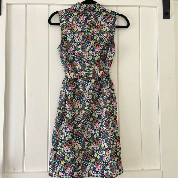 NWT Tommy Hilfiger Floral Sleeveless Button Down Cotton Mini Dress Sz 6 Petite - Picture 7 of 11
